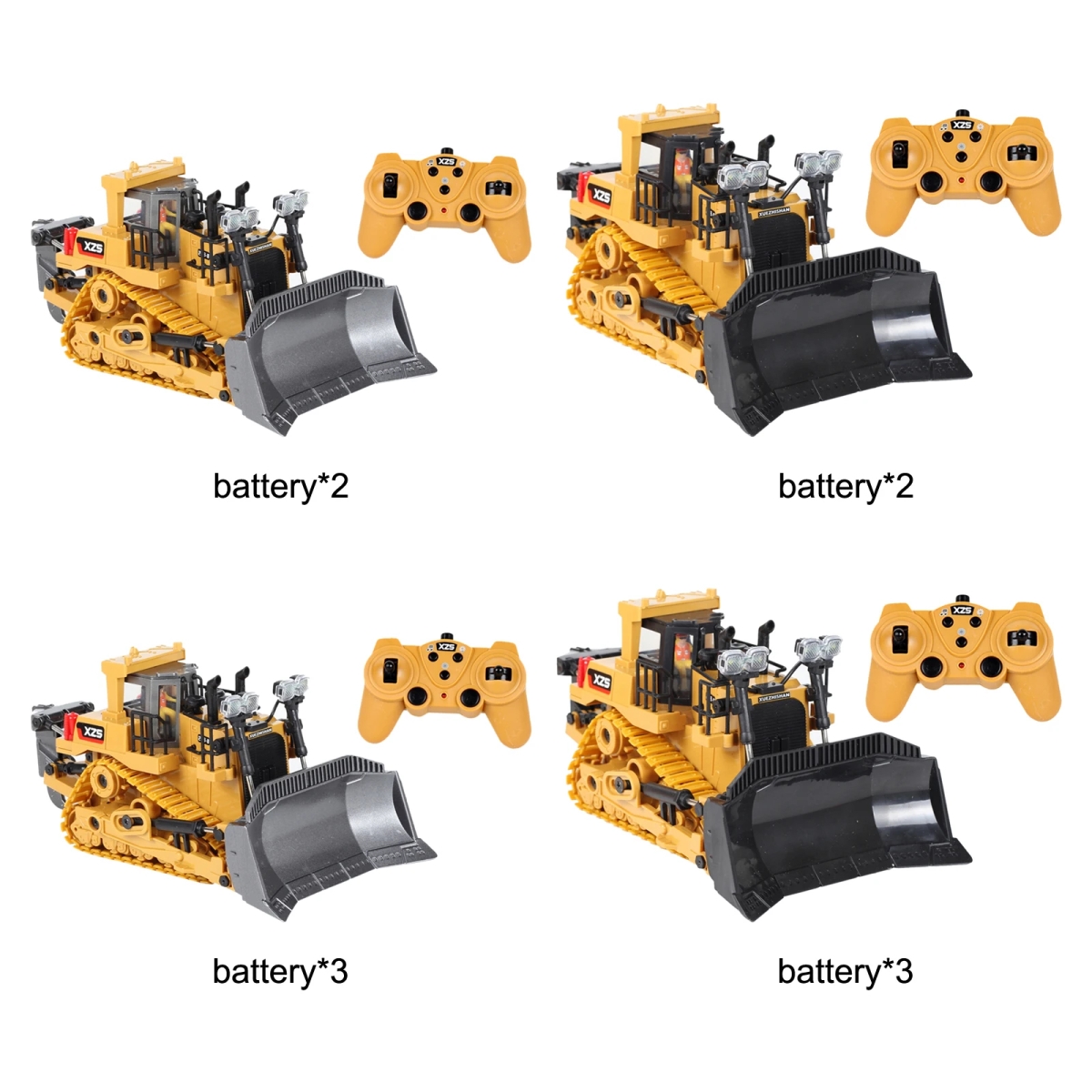 NM59798 9 Channel RC Bulldozer Tractor 1-24 Full Functional Light & Sound Construction Engineering Car Vehicles Truck Toys