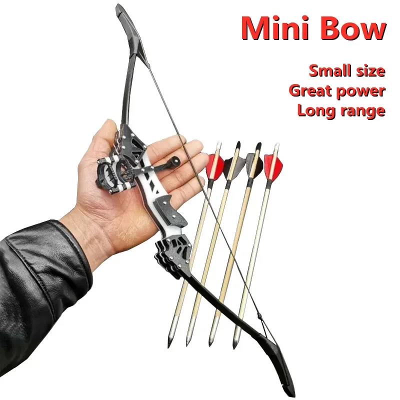 NM59802 Mini Recurve Bow & Arrow Set - Powerful Aiming Shooting Bow & Arrow - Detachable Archery Sports Toy