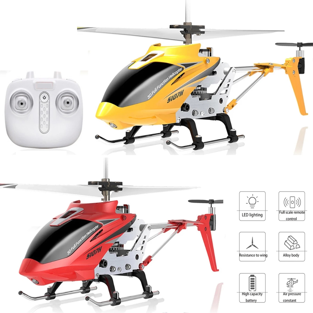 NM59003 RC Helicopter Remote Control Helicopter Mini RC Toy for Kids Auto-Hover Gyro Stabilization One-key Takeoff Landing