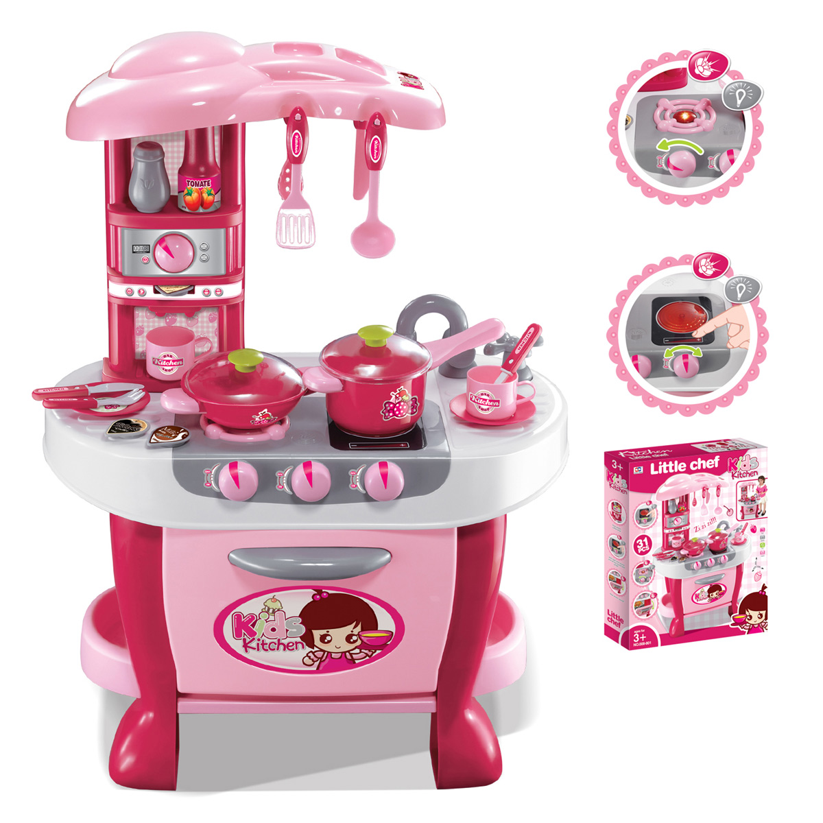 Picture of AZ Trading NC33177-AZ iBot Deluxe Kitchen Appliance Cooking Play Set with Lights & Sound