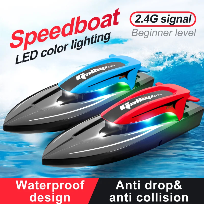 NM59127 High Speed Speedboat Remote Control Ship 816 Childrens Waterproof Toy Remote Control Speedboat Electric Boat Model - Multi Color