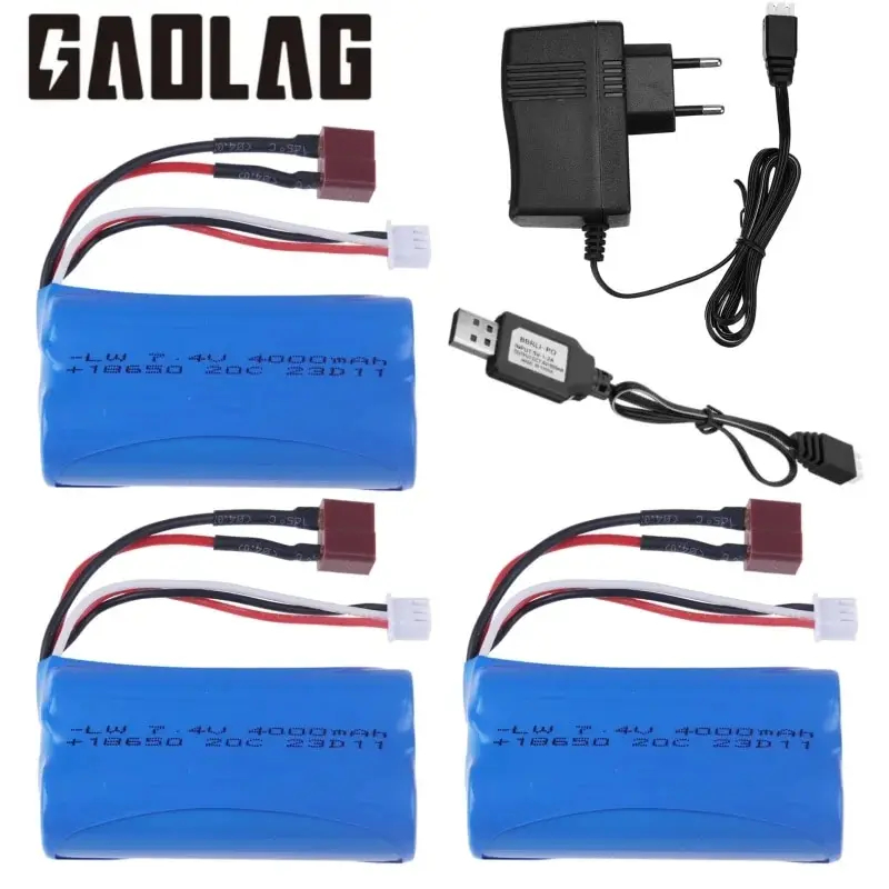 NM59148 4000mah 18650 Lipo Battery with T Plug for Xinlehong 9125 Remote Control Toys Car Spare Parts 9125 Q901 XLH Battery Parts
