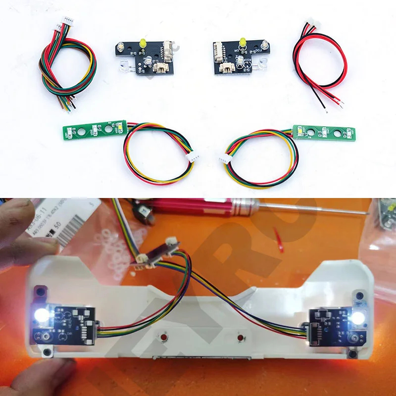 NM59215 Truck LED Front & Rear Lighting System Taillight Headlight for 1 by 14 Tamiya Tipper Dump LESU TGS MAN Car Accessories