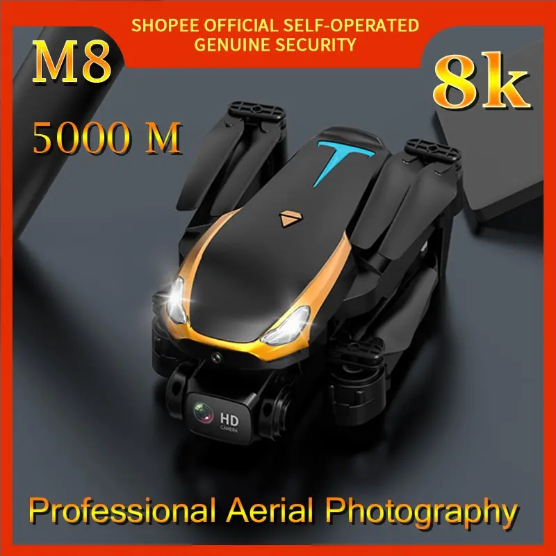 NM59315 5000 m Drone M8 Aerial Photography Quadcopter Remote-Controlled Helicopter Maintains Obstacle Avoidance Altitude & A Range