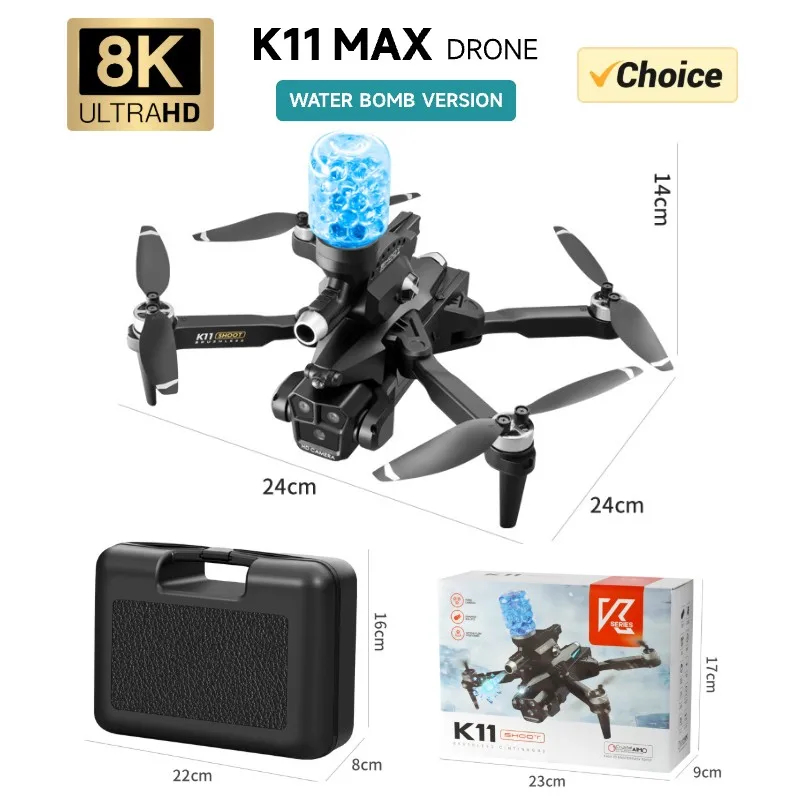 NM60243 Aerial Drone 4K ESC Professional Wi-Fi Optical Streaming Positioning Hovering Quadcopter RC Aircraft for Water Bombing