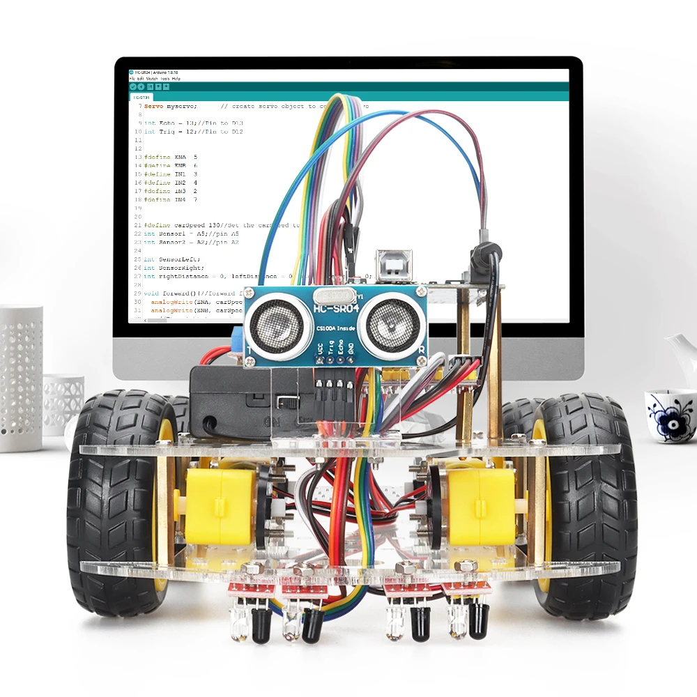 NM60322 Robot for Arduino Coding Robot Programmable Automation Equipment Kit Robotic Electronic Kit Education Complete Sets