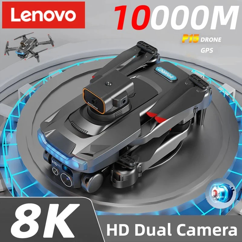 NM60331 10000 m P15 Pro Drone Professional 8K GPS Dual Camera Obstacle Avoidance Optical Flow Positioning Brushless RC