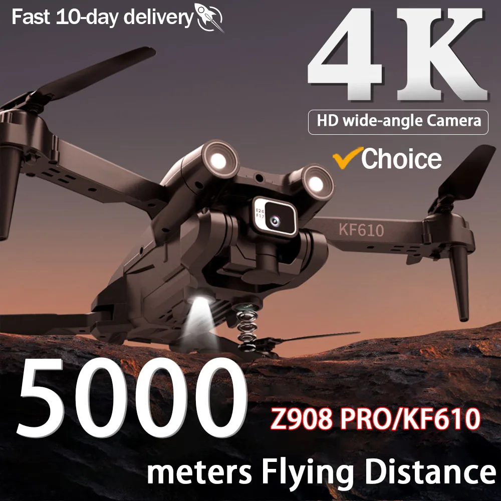 NM60431 Professional Drone with Camera FPV Wide Angle Shooting Quadcopter Wi-Fi Brushless Lightstream RC Helicopter Kids Toys - Gray & Black