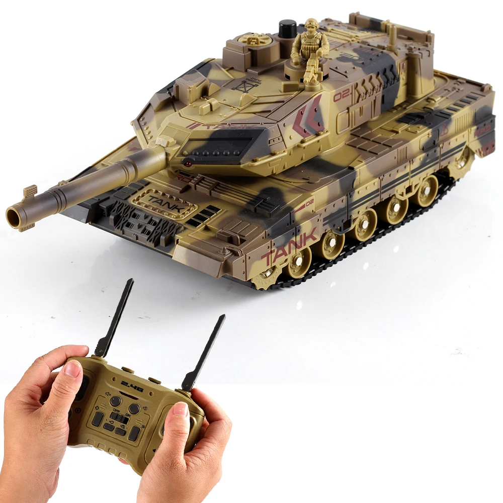 NM60458 Remote Control Tracked Simulation Tank Water Bomb Spray Remote Control Vehicle War Armored Vehicle Model Children Toy Gift