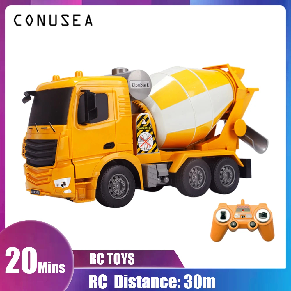 NM60465 Truck Engineering Vehicle Model Controlled Electric Car Controlled Remote Control Mixer Truck Children Toy Boy 8 Years Gift - Khaki