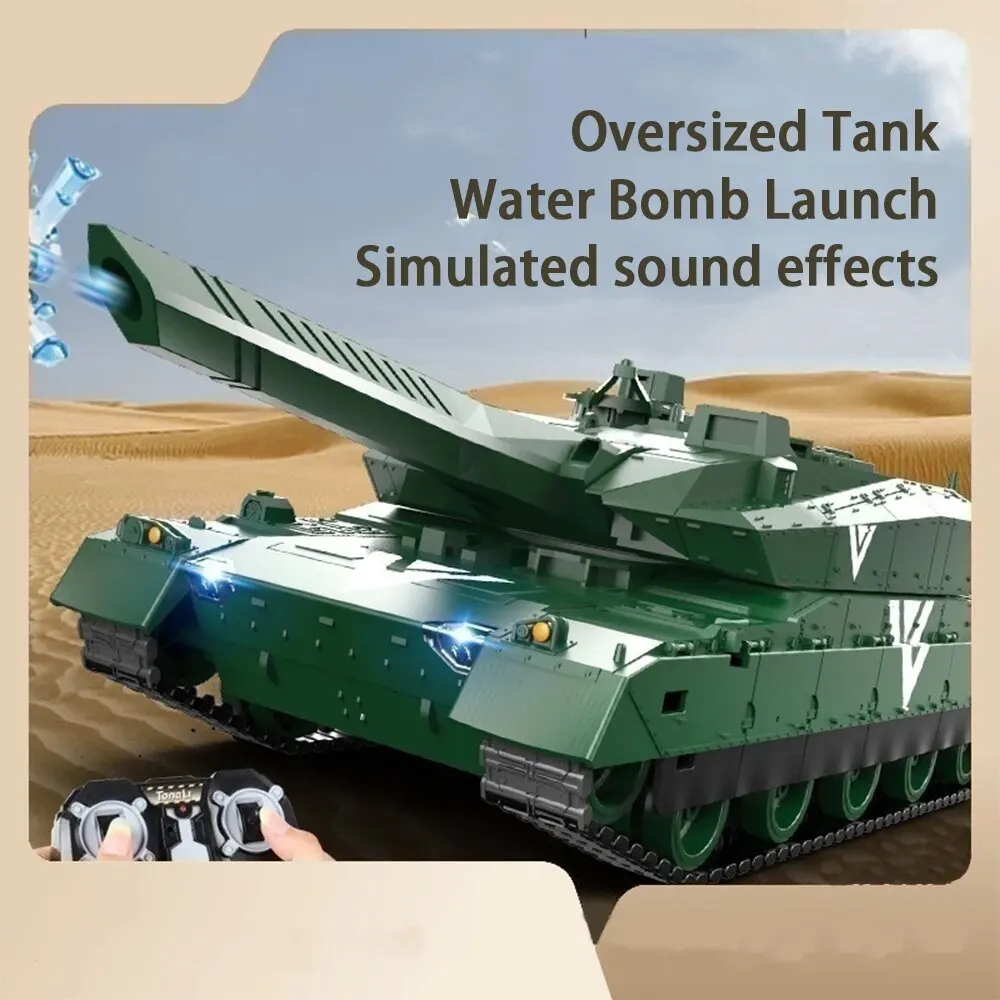 NM60503 15000 RPM Remote Control Tracked Simulation Tank Water Bomb Spray RC War Armored Vehicle Model Children Toy