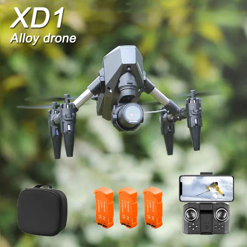 NM60541 Small Drone Aluminium 8k Aerial Camera 4K Video Optical Flow Fixed Height Quadcopter 360 deg Flip RC Drone for Kids Toys Boy