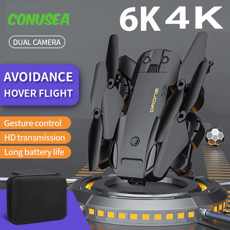 NM60593 6K Camera Wi-Fi FPV RC Drone Helicopter Photography Obstacle Avoidance Quadcopter Remote Control Aircraft Drones Toy Boy Gift