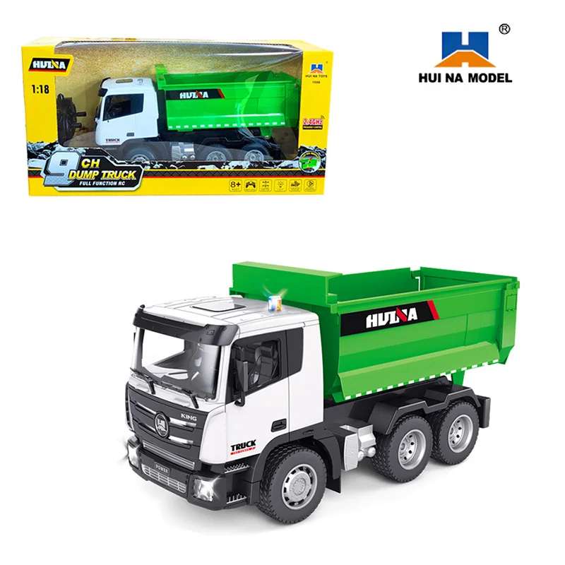 NM61087 Nine-Channel 1-18 1556 Loader Tractor RC Dump Truck Model Remote Control Alloy Engineering Vehicle Beach Toy Boys Gifts