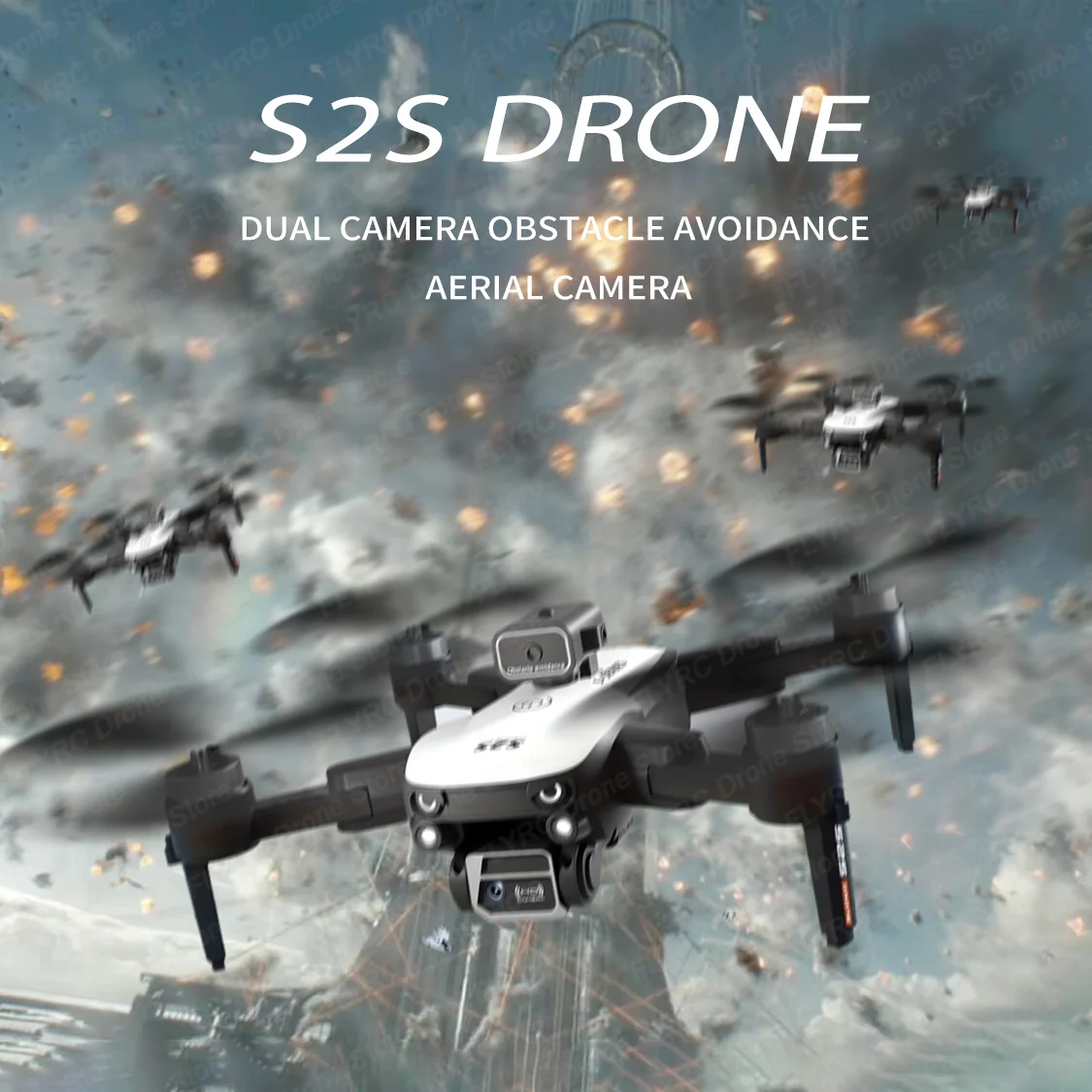NM61110 S2S Drone 8K HD Dual Camera Brushless Motor Obstacle Avoidance GPS RC Professional Foldable Quadcopter Toy 8K Selling Apron -  UNO1RC