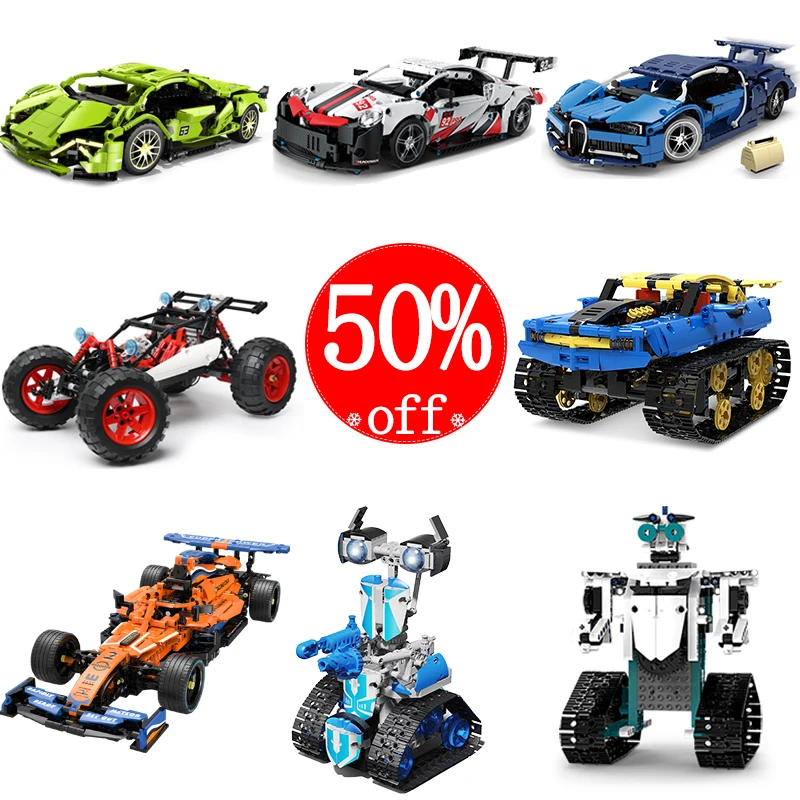 NM60401 Super Racing Car Motor Power APP Remote Control Bricks Building Blocks Engineering MOC Toys Kids Gift Sets Assembling