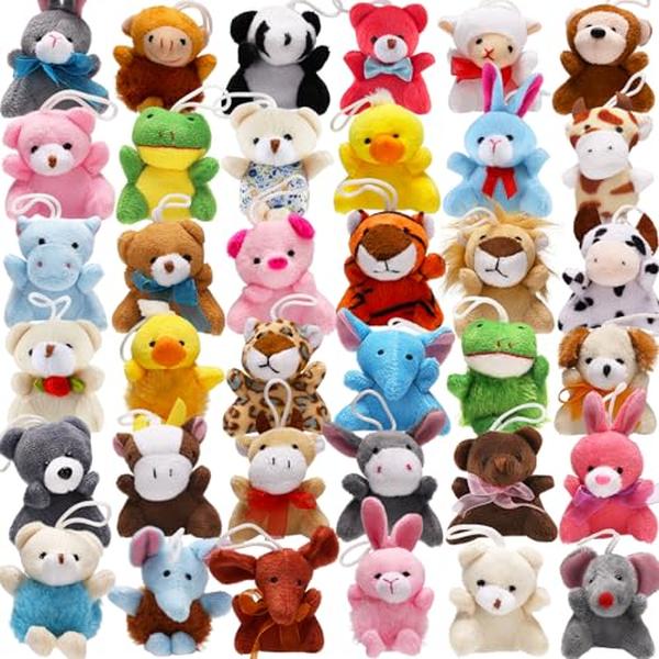 Picture of A-Sonic XS68614 Mini Stuffed Animals Party Favors Small Plush Stuffed Animal Toy for Kid in Bulk for Claw Machine&#44; Carnival Prizes&#44; Plush Keychain Decorations - Valentines Classroom Gift