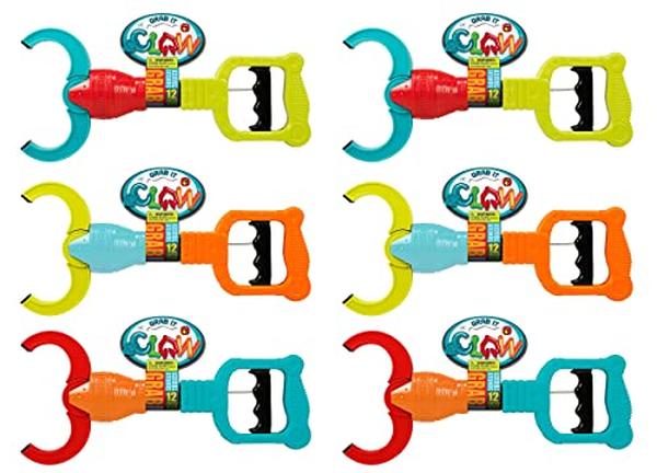 Picture of A-Sonic XS69800 Robot Arm Claw Reacher Grabber Pickup Tool Kids Toys - 6 Toys Assorted Color - 12 in. Long Reach - Interactive Play & Learning Toy - Hand Eye Coordination Training - 5617-6s