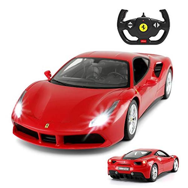 XS70941 Ferrari 488 GTB Model 1-14 Scale Ferrari Remote Control Car for Boys 8-12 - Red