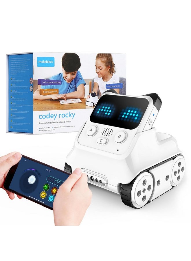 Picture of A-Sonic XS72373 Codey Rocky Interactive Emo Robot&#44; Coding for Kids 8-12 - STEM Toys Support Scratch Python Programming - Smart Robotics Gift for Kids 6 Plus
