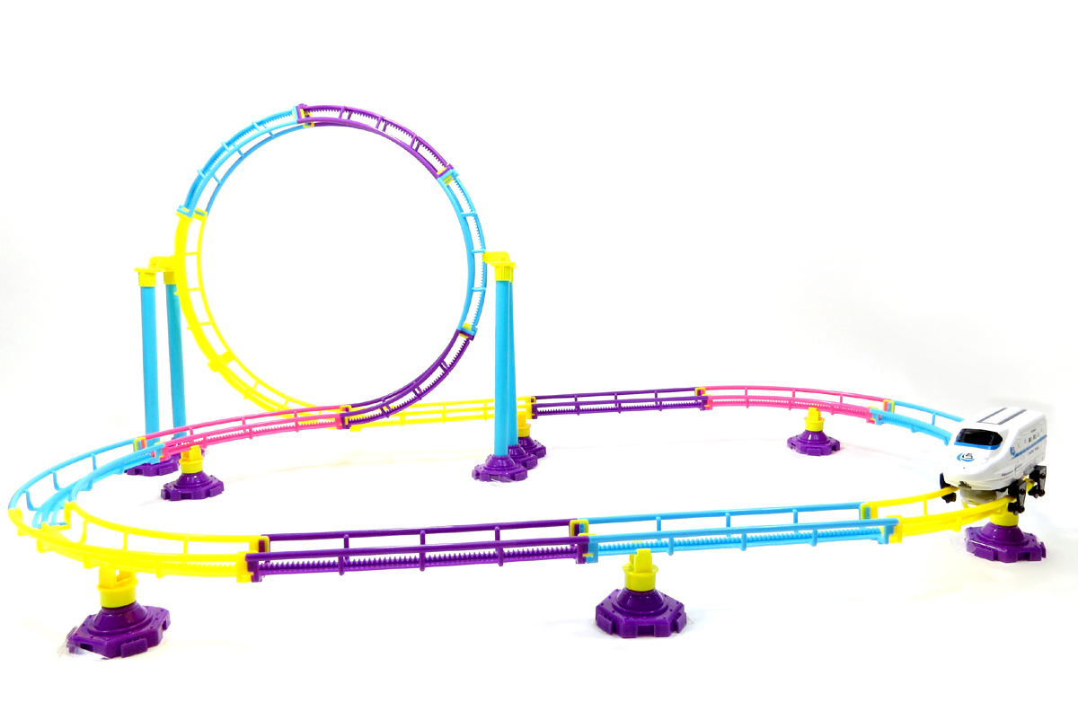 Roller Coaster Bullet Train Toy - 77 Piece
