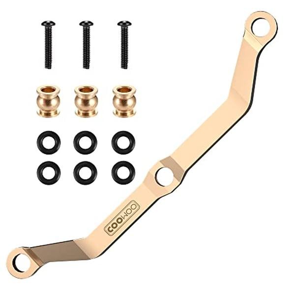 XS67473 Full Clearance Brass Steering Link Upgrade Parts for TRX-4M 1-18 Scale RC Crawler Car - Total Weight 0.46 oz