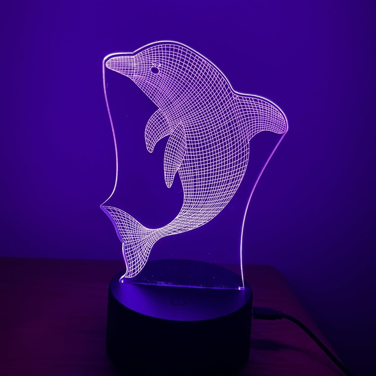 Picture of A-Sonic XS68103 LED Night Light - 3D LED Illusion Lamp Bedroom Decorative Nightlight Unique Gift for Kids Room Desk with Remote & Smart Touch 16 Colors Dimmable Bedside Lamp