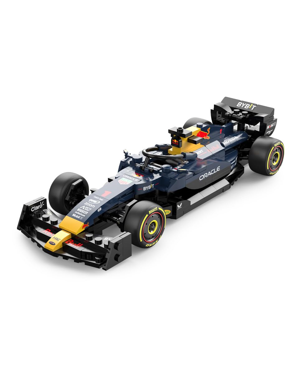 92500 1-24 Scale F1 Bricks - Officially Licensed 333 Piece 2023 Oracle RedBull Formula 1 RB19 Model Car Building Kit for Play & Display - Ideal Gift