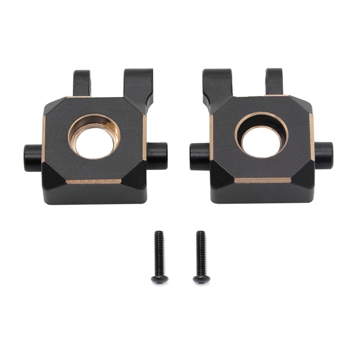 Picture of A-Sonic XS67563 Black Brass Steering Blocks Knuckle Counterweight for TRX4M 1-18 Scale RC Crawler Car Upgrade Parts - Black