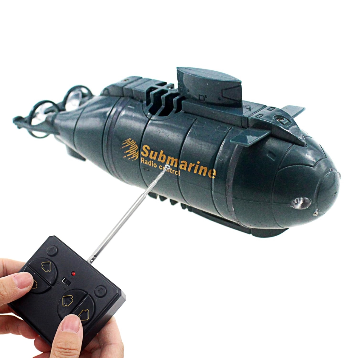 Picture of A-Sonic XS69203 Mini RC Nuclear Submarine Toy - Remote Control Boat Electric Dive Fish Water Tank Kids Gifts - Blue