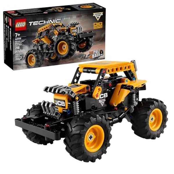 XS69212 Technic Monster Jam DIGatron Pull-Back Monster Truck Toy - Building Toy for Kids - Boys & Girls - Ages 7 Plus - Gift for Easter - 42199