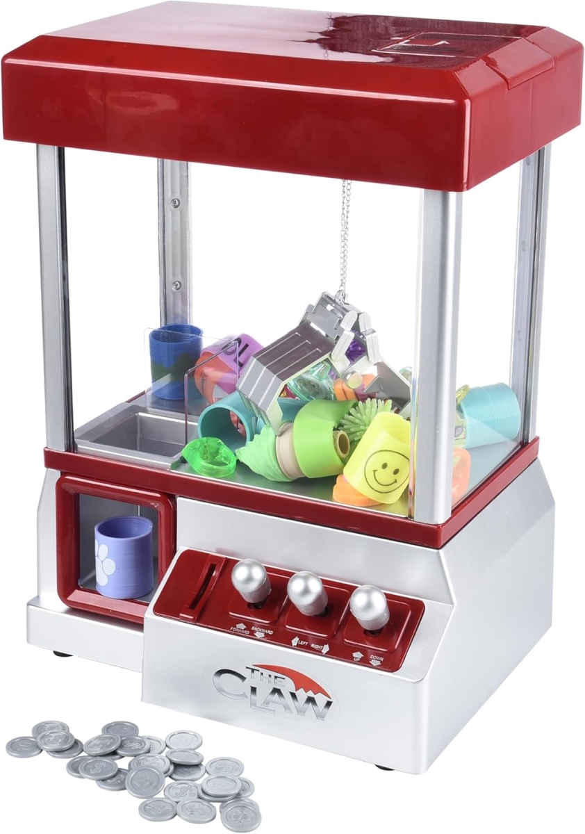 XS70972 Electronic Mini Claw Machine for Kids - Mini Candy Prize Dispenser Arcade Game with Sound - 30 Tokens - 10 x 7.90 x 13.5 in.
