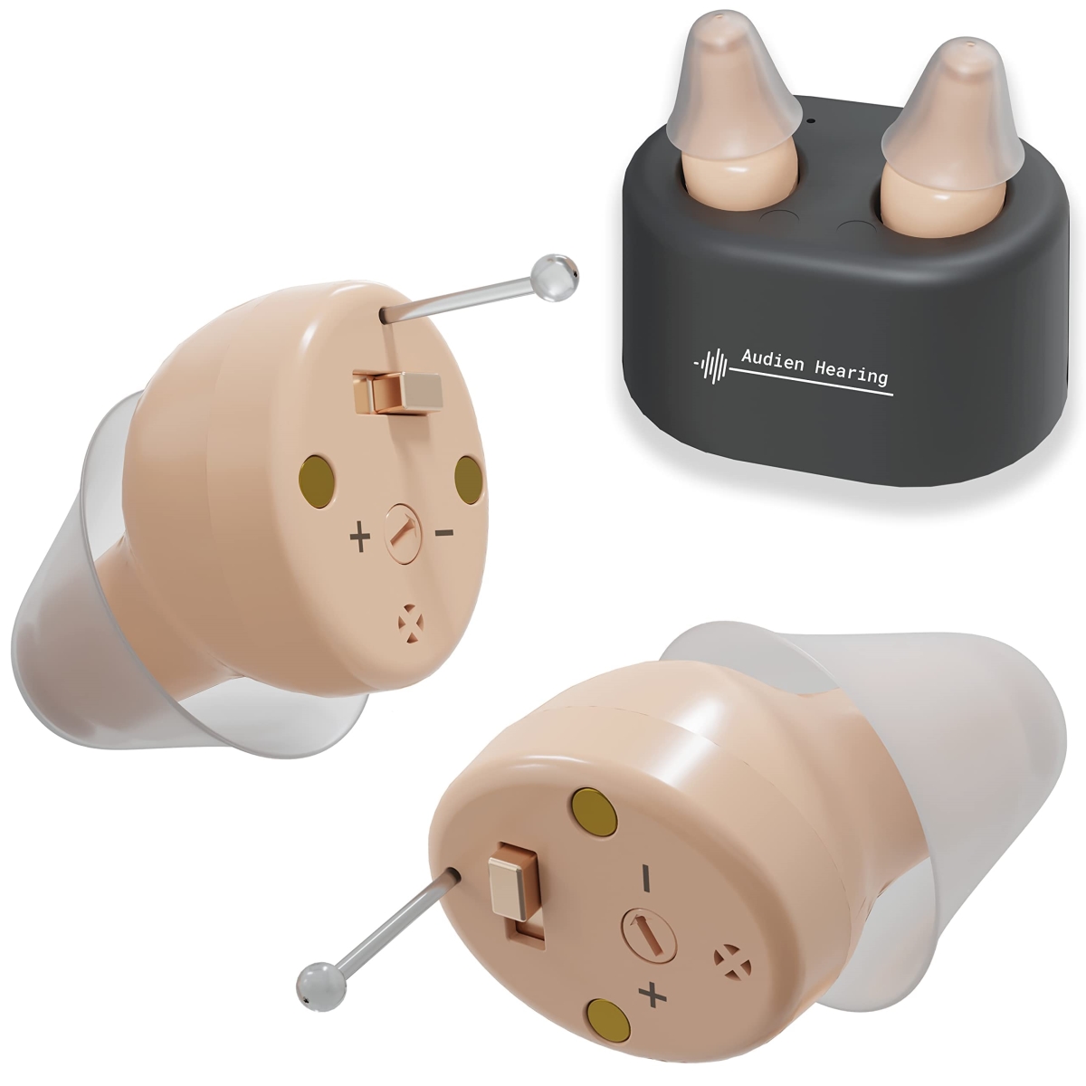 XS72023 Atom Rechargeable Hearing Amplifier to Aid & Assist Hearing - Premium Comfort Design & Nearly Invisible