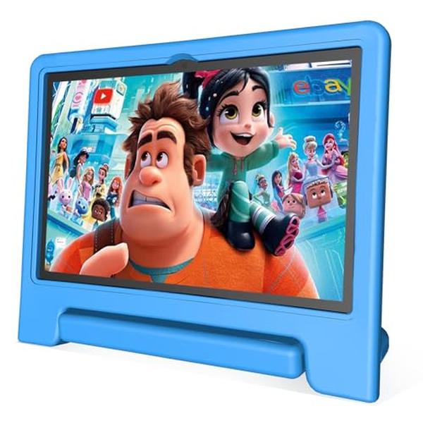 XS72035 10 in. Kids Tablet - Android 14 - Octa-core - 64GB - Wi-Fi - Bluetooth - Parental Control - Children Content - Children Toddler, Blue