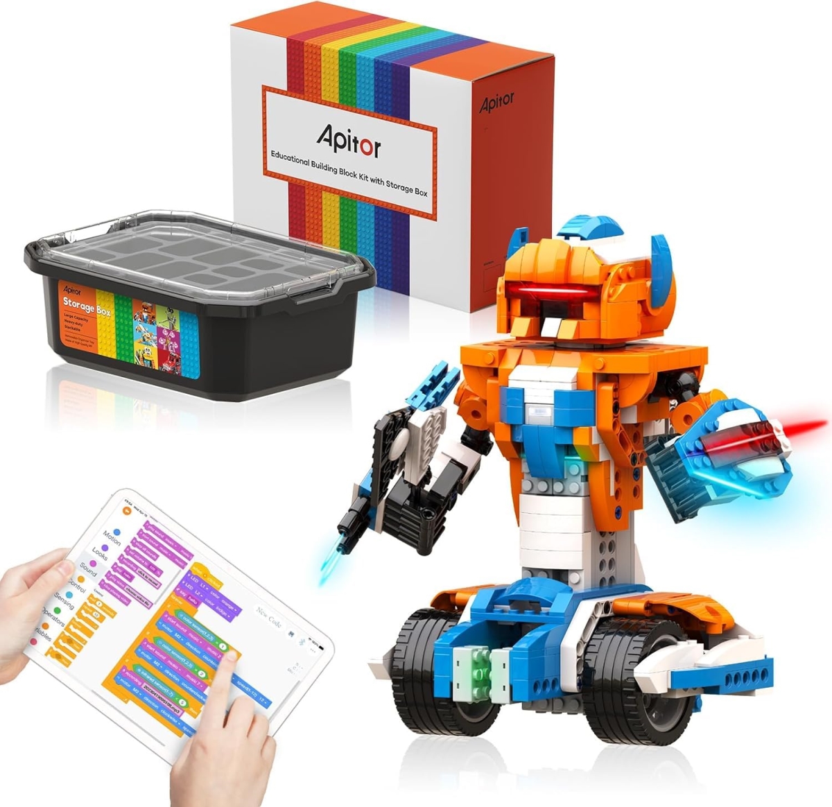 XS72285 Robotics Kit - Educational Toy Science Kit with Storage Box - App RC Toys Coding Robots for Kids 8 9 10 11 12 Years Old