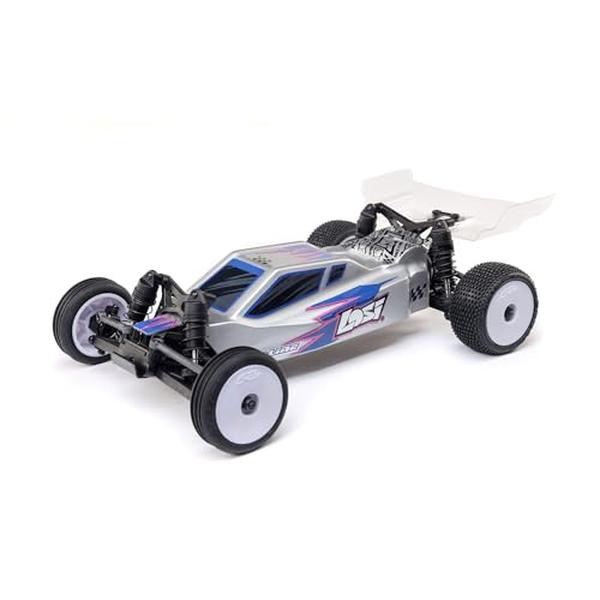 XS72291 Micro-B 2WD Buggy RC Car - Silver RTR - Everything Needed to Run is Included - LOS00007T2