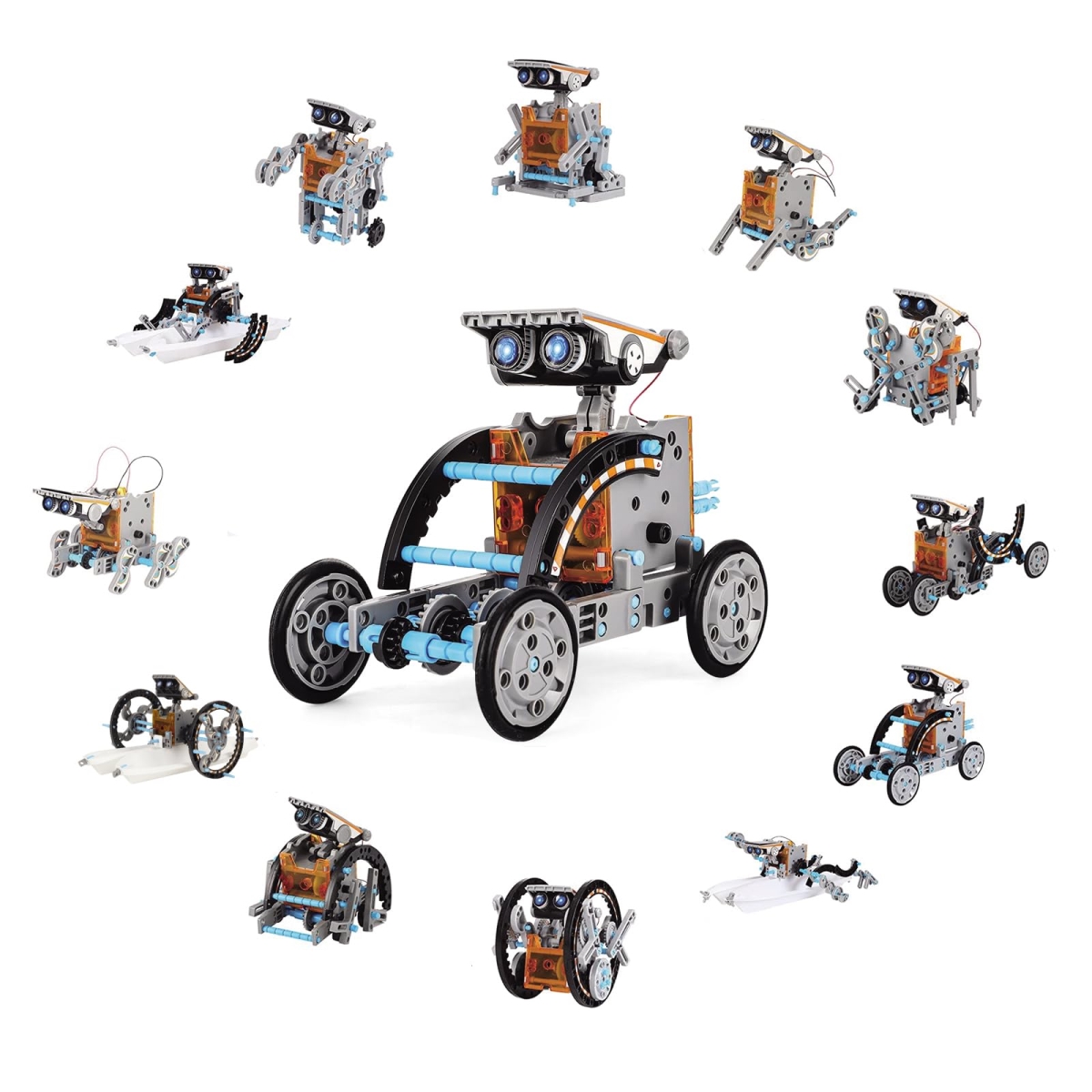Picture of A-Sonic XS68031 13-in-1 Solar Robot Kit for Age 8-12 STEM Building Toys - Robotics Kit for Kids - DIY Education Science Learning Toy Projetcs for Christmas 8 9 10 13 16 Years Old Boys Girls Teens