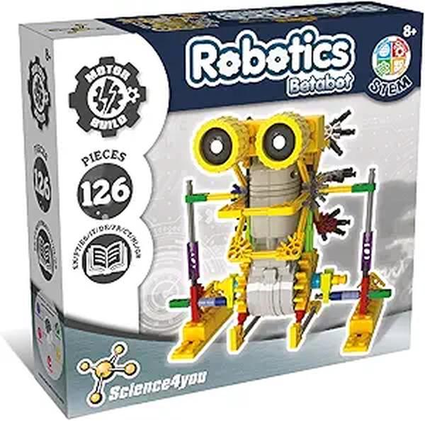 Picture of A-Sonic XS68567 Betabot Robot Building Kit for Kids 8-14 Years - Build Your Own Robot with This Construction Kit - Robotics Kit with 126 Piece - Educational Toys for 8 Year Olds - Stem Toys Age