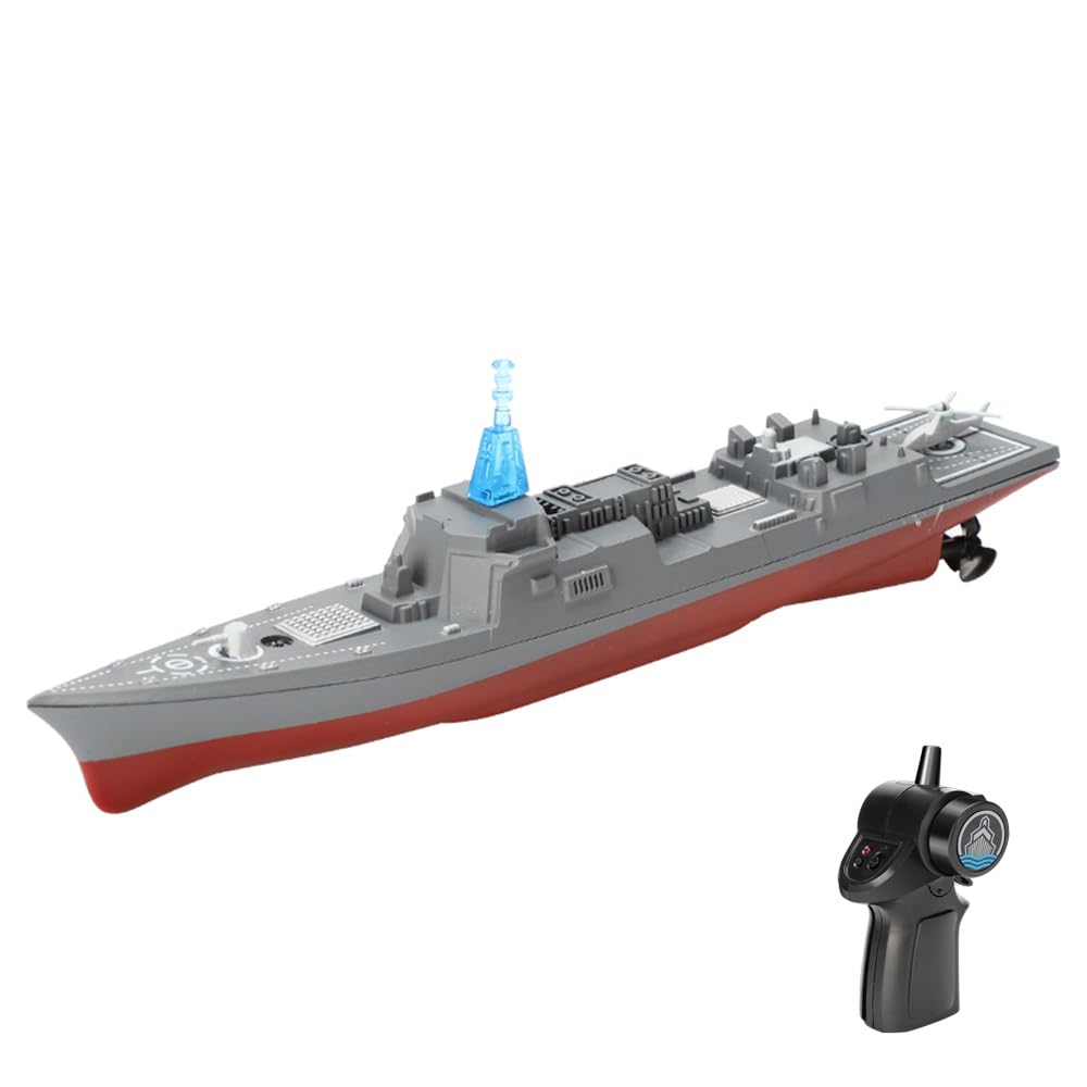 Picture of A-Sonic XS68762 Control Warship RC Military Battleship - 2.4GHz Remote Control Boat for Lakes & Rivers - RC Armed Type 055 Destroyer Model with Low Battery Reminder for Kids & Adults - HC-803