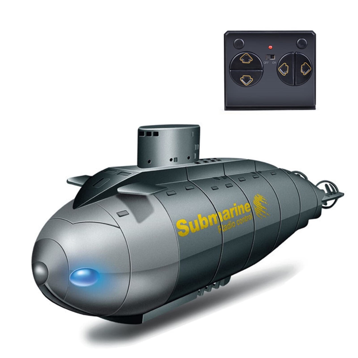 Picture of A-Sonic XS69207 Mini RC Submarine for Kids - 2.4G 6CH Remote Control Boat Remote Control Submarine - Model Electronic Water Toy Boat for Pools - Bathtubs - Water Parks Gift Toy Boys Girls