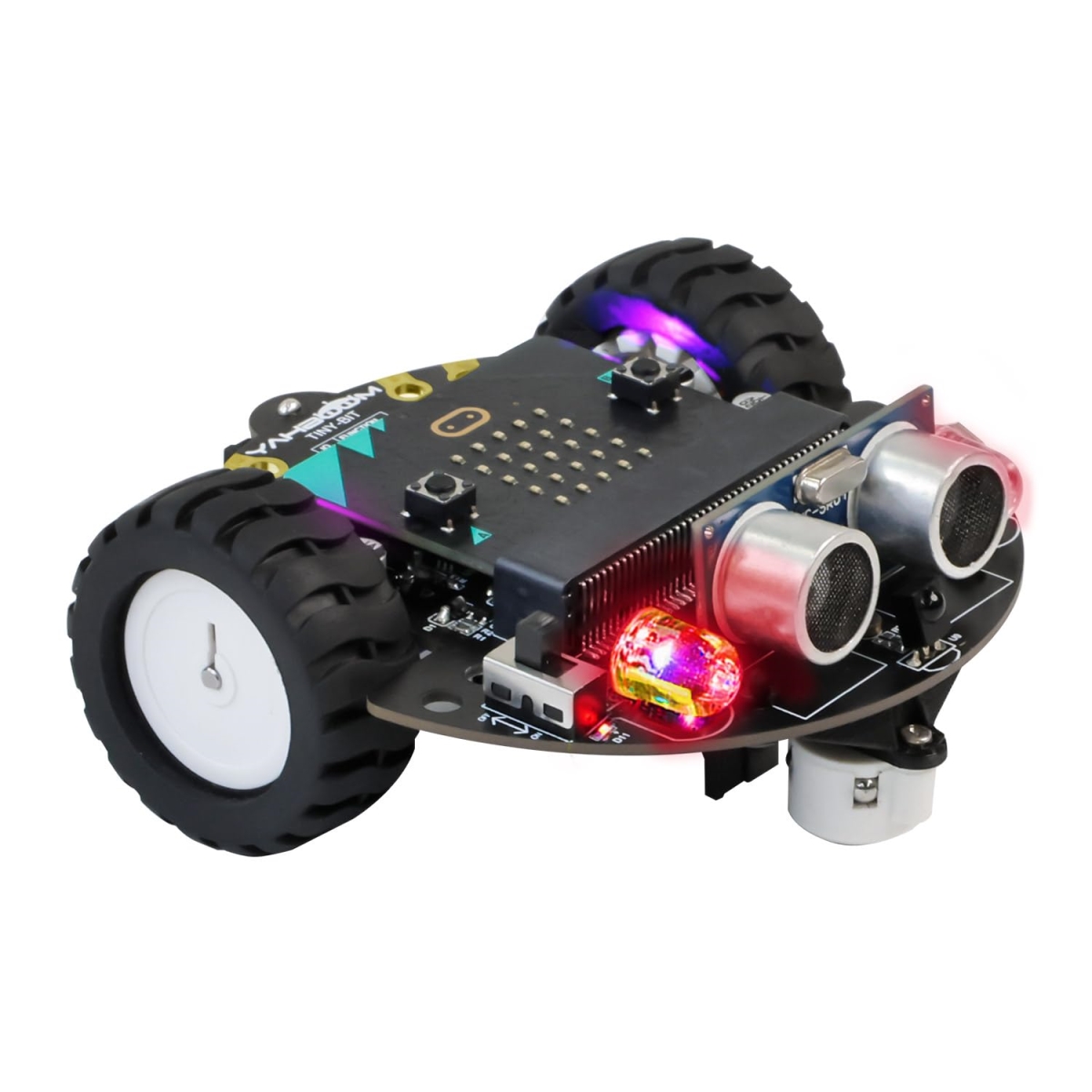 XS69533 Micro-bit DIY Coding Science Building Smart Toys Car Robotic Kit Learning Educational STEM Projects for Kids Ages 8-12 - Without Microbit