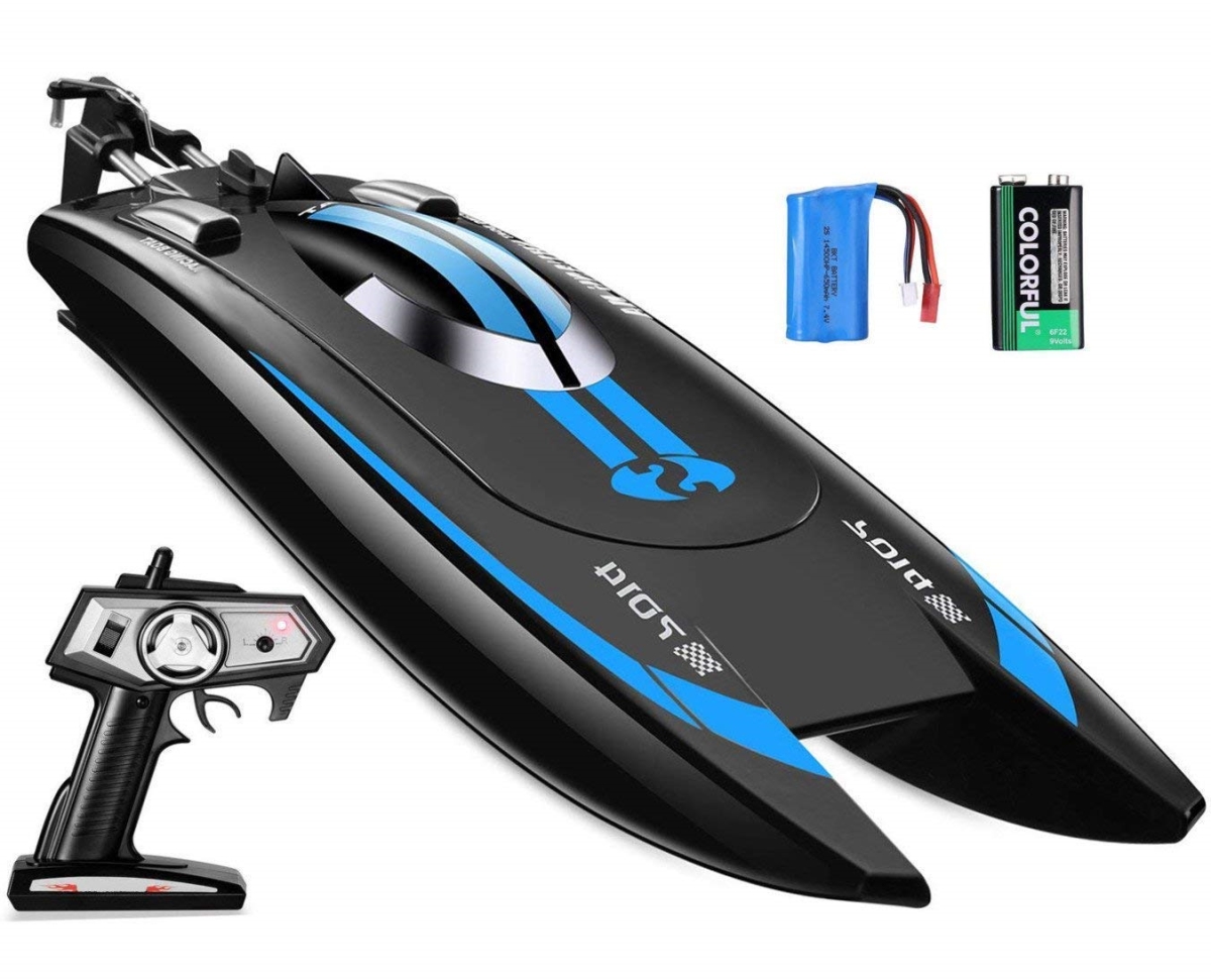 XS70037 7014 Remote Control Speed Boat - High Speed RC Racing Boat for Pool & Outdoor Use - Adults & Kids -  A-Sonic