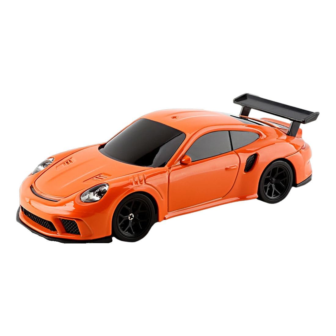 1-43 Scale Full Proportional RC Electric Mini Racing Drifting Model Car with Lights Kit - RC Model Cars Gifts for Adults - RTR Version - Orange 2
