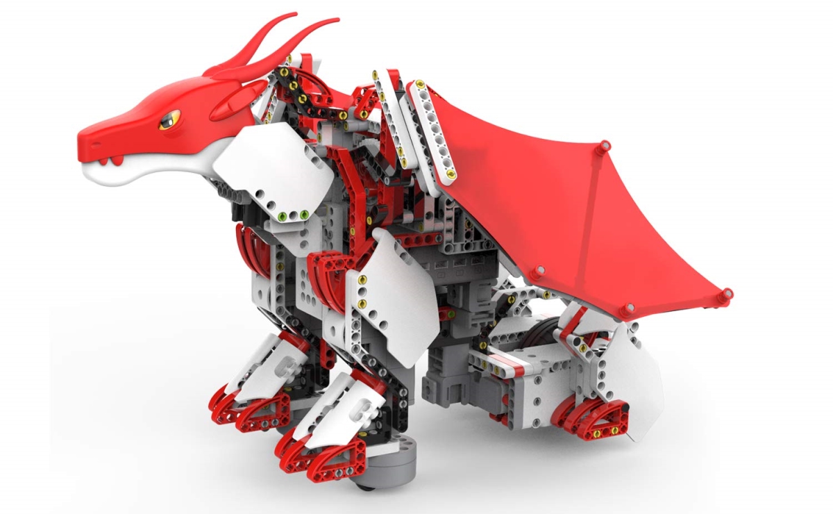XS71501 Series- FireBot Kit & App-Enabled Building & Coding STEM Robot Kit - 606 Piece - Red - Model-JRA0601