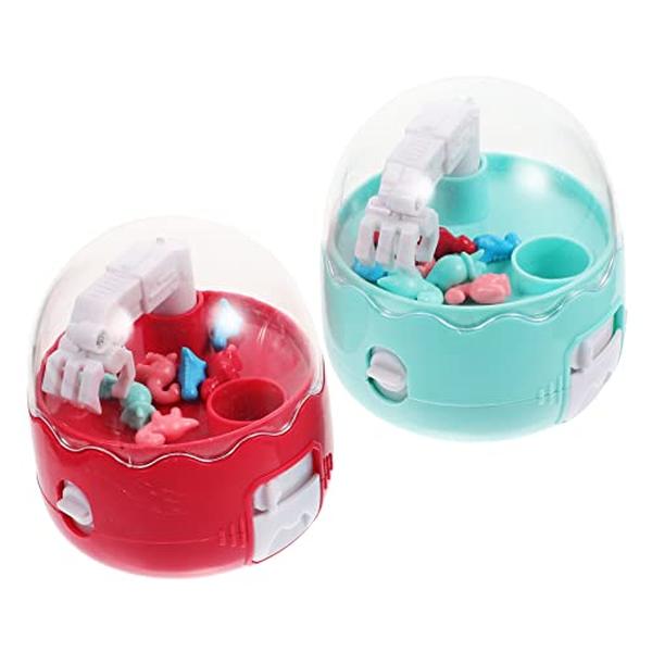XS67660 2 Piece Kids Claw Machine Crane Game Grabber Toy Interactive Machine for Ages Fun Hands on Play for Children for Birthday Parties