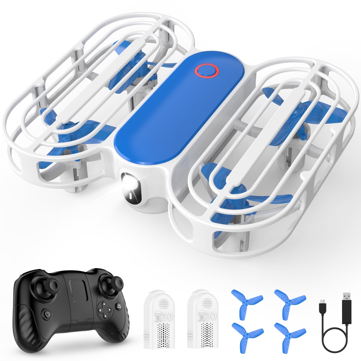 Picture of A-Sonic XS68797 Drone for Kids - Drone with Altitude-Hold - 3D Flip - Circle Fly - Self-Rotation - Headless Mode - 3 Speed Modes - Palm Take-Off - One-Click Landing - Drone for Kids 14 Plus