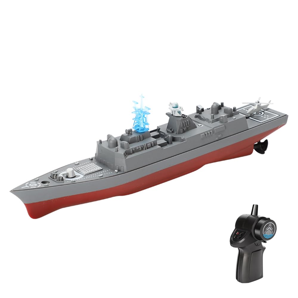 Picture of A-Sonic XS69020 Control Warship RC Military Battleship - 2.4GHz Remote Control Boat for Lakes & Rivers - RC Armed Type 054A Frigates Model with Low Battery Reminder for Kids & Adults