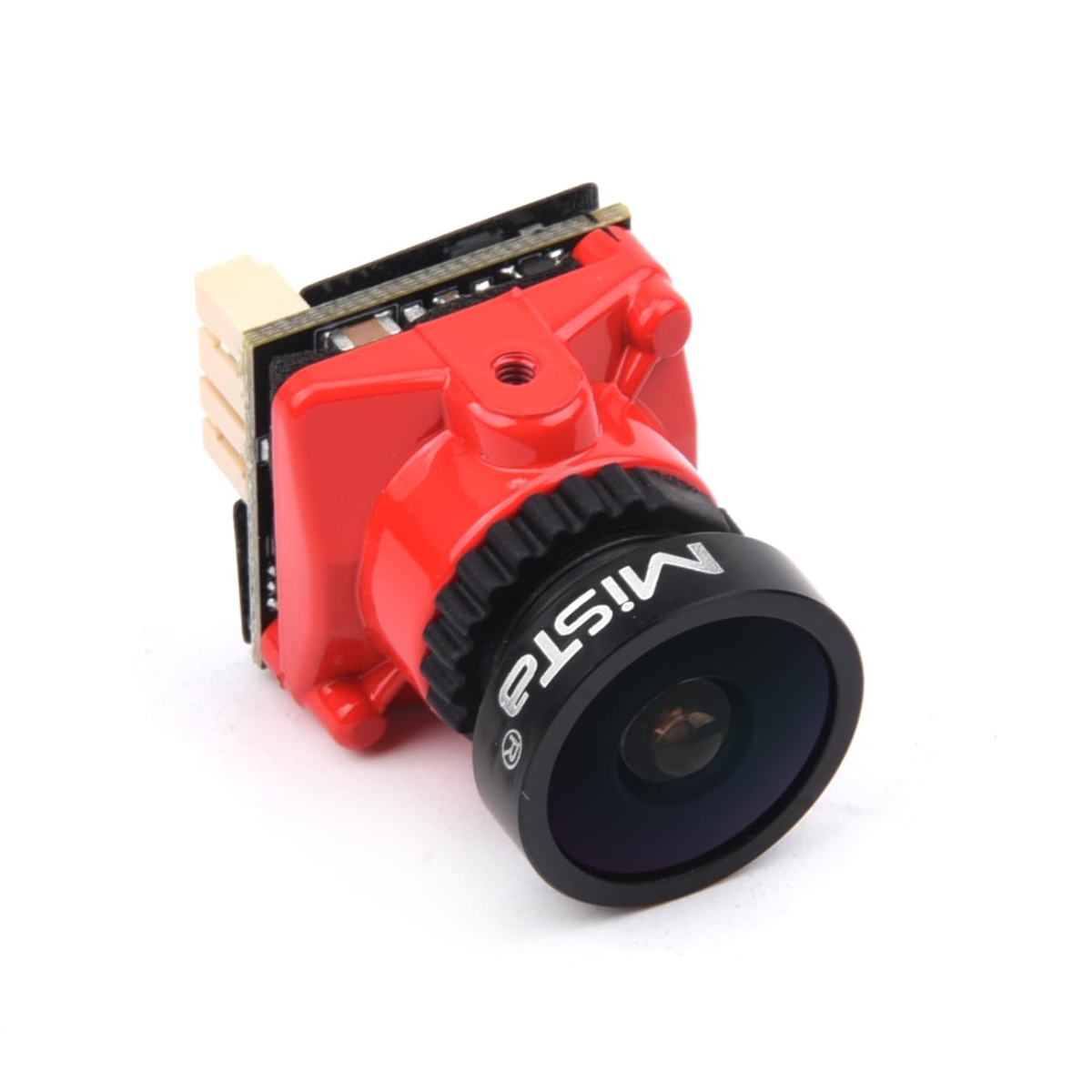 Picture of A-Sonic XS69278 2000TVL FPV Mini Camera 1-1.8 in. Starlight 2.1mm Lens 4-3 & 16-9 NTSC & PAL Switchable FPV RC Camera for RC FPV Racing Drone FPV Mista Ratel Camera - Red