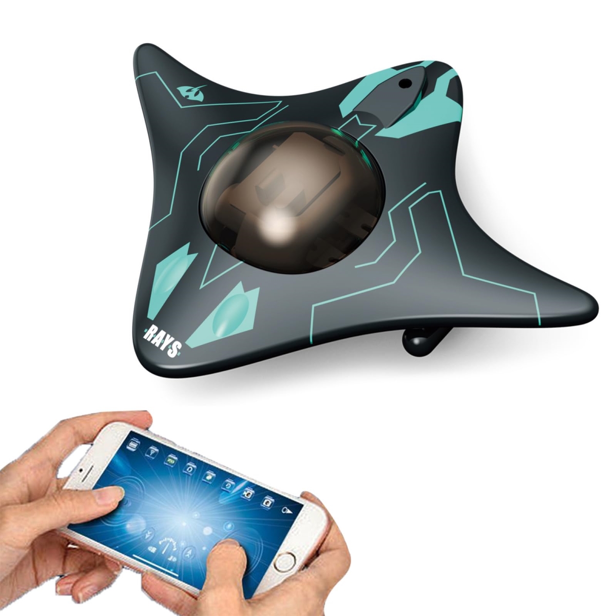 Picture of A-Sonic XS69324 RC Boat with Camera - 6CH Waterproof Wi-Fi RC Boat - Suitable for Real-time Shooting in Lakes & Pools - Suitable for Boys Over 8 Years Old & Adults