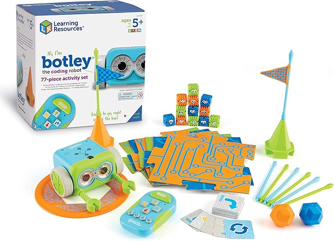 Picture of A-Sonic XS70936 Resources Botley The Coding Robot Activity Set - 77 Piece - Ages 5 Plus - Screen-Free Coding Robots for Kids - STEM Toys for Kids - Programming for Kids for Kids